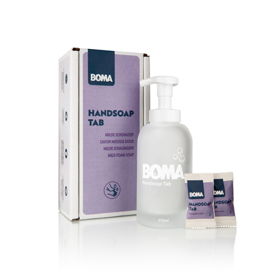 210280: Handsoap Tab - navulbare fles met schuimpomp + 2 tabs