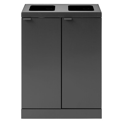 750472: Bomabin Select Bica - 2 x 45 l - ANTRACIET - open/open