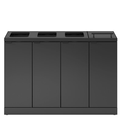 750547: Bomabin Select Bica - 4 x 45 l - ANTRACIET - open/open/open/deksel